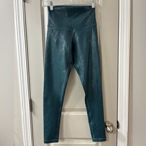 DYI Hunter Green Croc Print Leggings